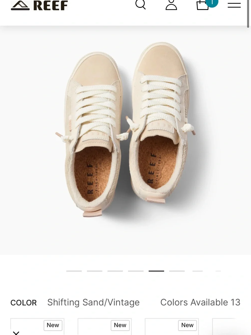 NWOT REEF SUMMER SNEAKERS - Picture 5 of 9